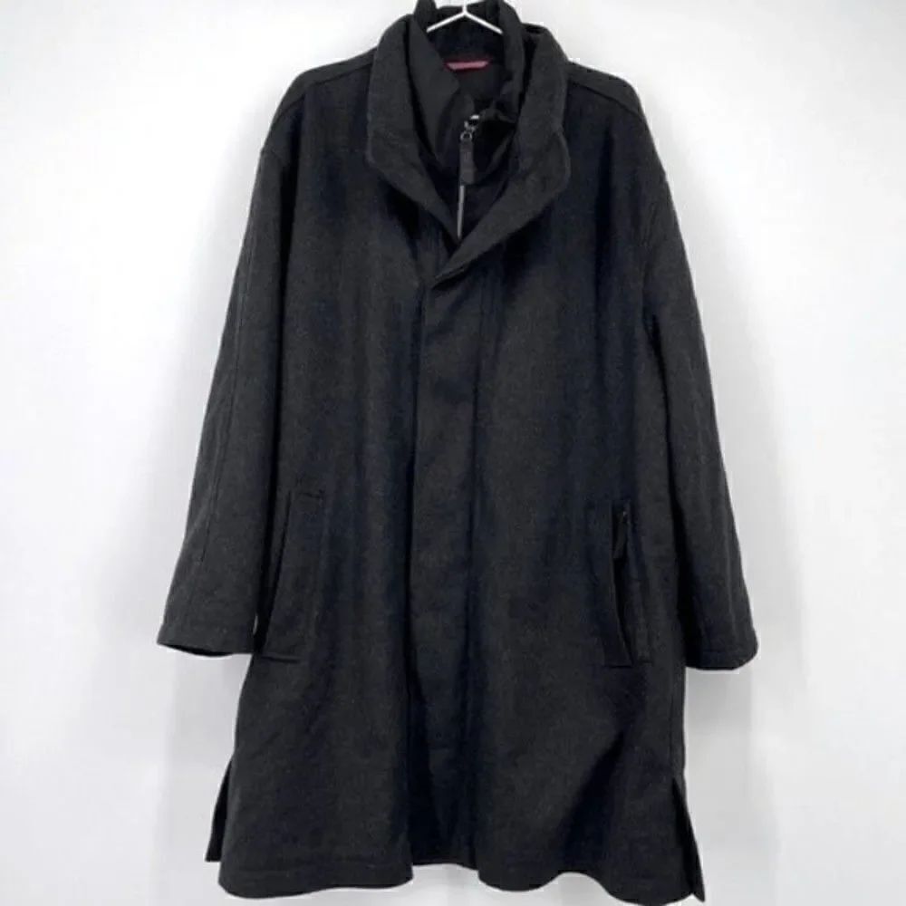 Schneiders Comfort temp Mens Gray long wool coat long 42 BoxU